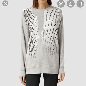 All Saints Puma Marlita sweater in gray
